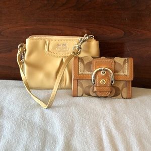 (2) Coach wallets